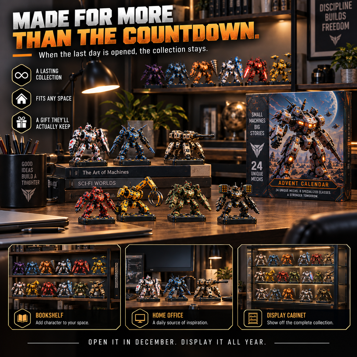 🤖 24 Days of Mechanical Discovery – 24 Unique Sci-Fi Mech Collectibles