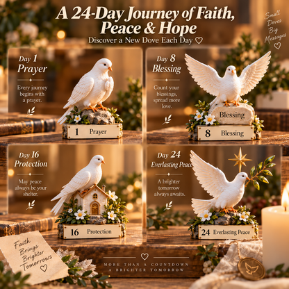 ✝️ 24 Days of White Doves — A Journey of Faith, Peace & Hope