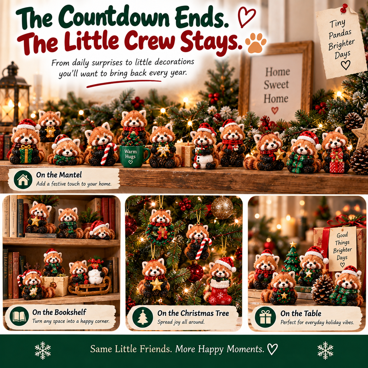 🐾 24 Days of Little Red Pandas — 24 Tiny Personalities to Discover 🎁