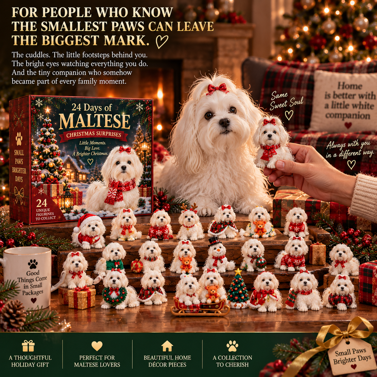 24 Days of Maltese Joy – A Christmas Collection of Little Moments & Big Love🐾❤️
