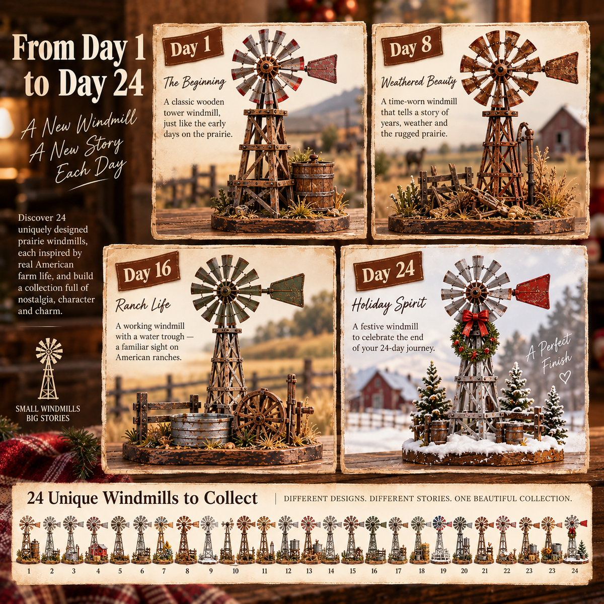🌾 24 Days. 24 Windmills. A Little Piece of the American Prairie.