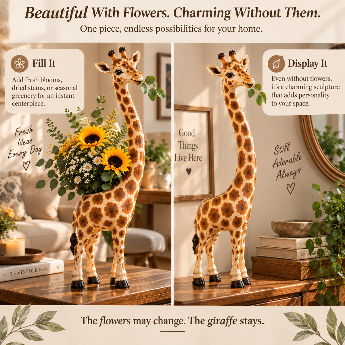 🦒 Not Your Ordinary Flower Vase