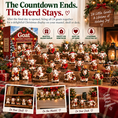 Goat Advent Calendar – 24 Days of Goat-y Goodness, 24 Unique Christmas Goat Collectibles