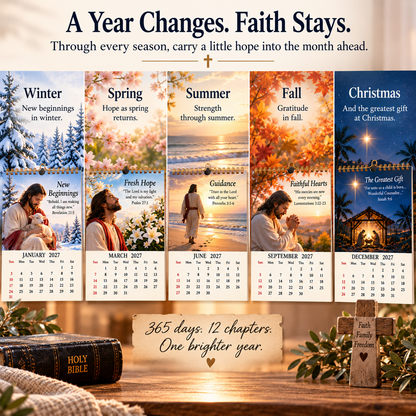 2027 His Light Through Every Season — Christian Inspirational Calendar