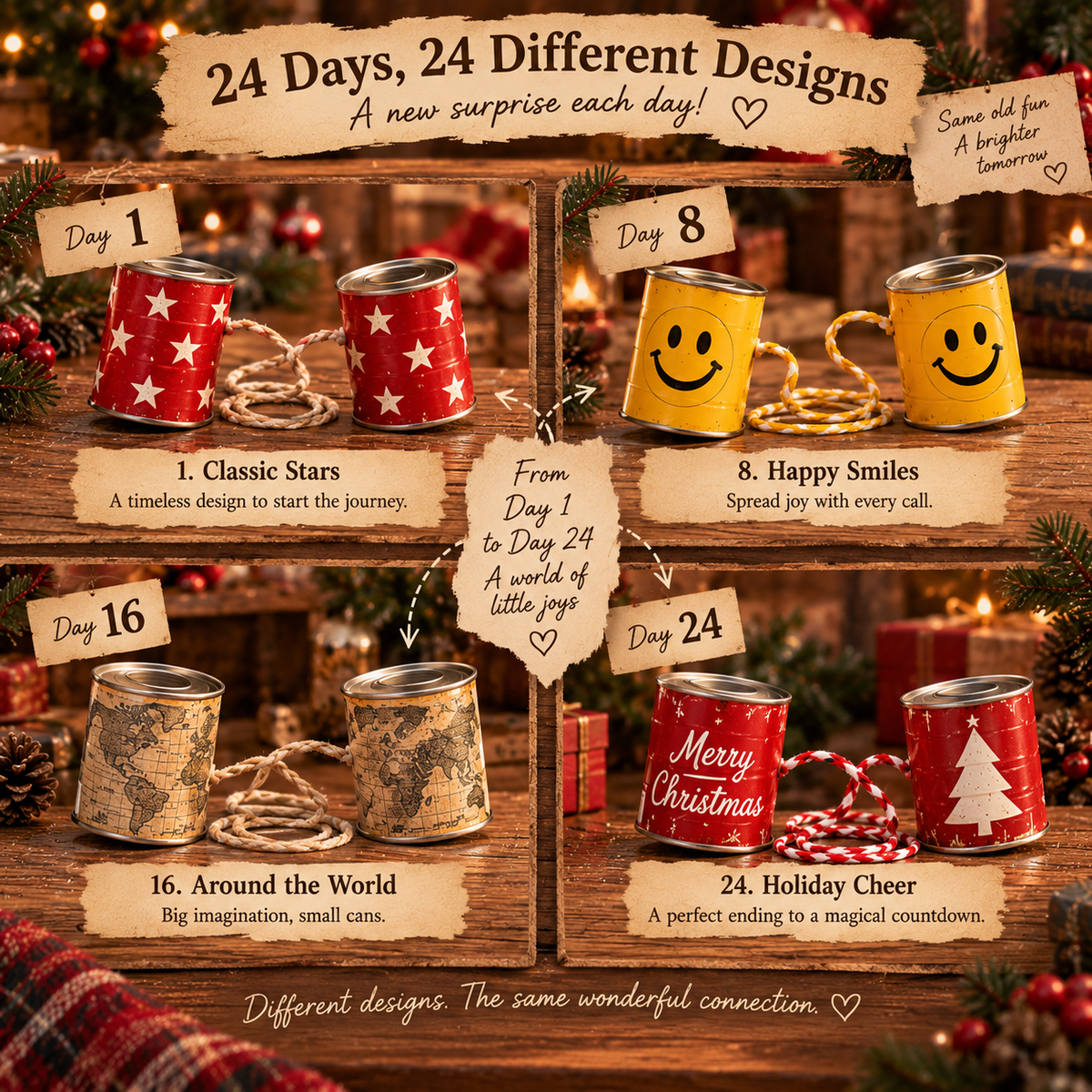 24 Days of Tin Can Telephones — A Christmas Countdown Back to Simple Joys