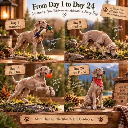24 Days of Weimaraner Adventures – 24-Piece Dog Collectible Countdown