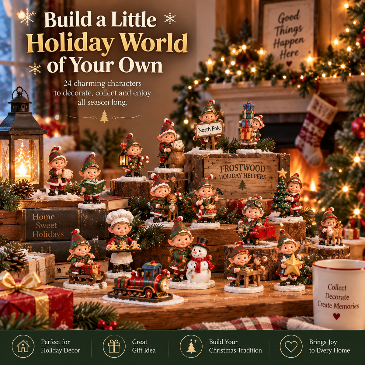 🎄 Frostwood Holiday Helpers – 24 Little Christmas Workshop Characters