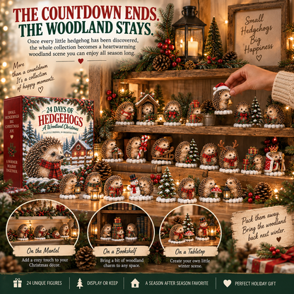 🦔🎄24 Days of Hedgehogs – A Woodland Christmas