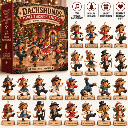🐾🎻 Dachshund Holiday Orchestra – 24 Little Musicians
