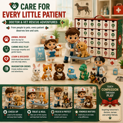 🩺🎄 Little Heroes Medical Rescue Advent Calendar – 24 Days of Doctor, Nurse & Rescue Adventures