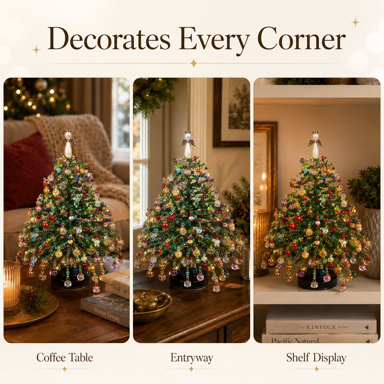 🔥HOT SALE 49% OFF🎄✨DIY Beaded Christmas Tree Kit – 🎅Create Your Own Sparkling Holiday Decoration