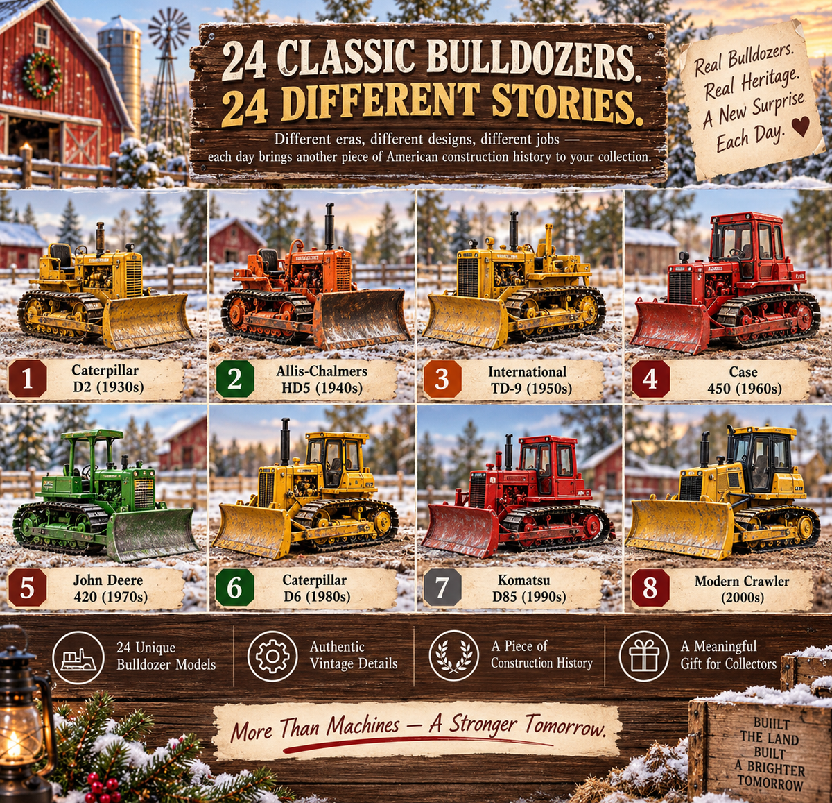 🚜 24 Days of Vintage Bulldozers – American Construction Classics