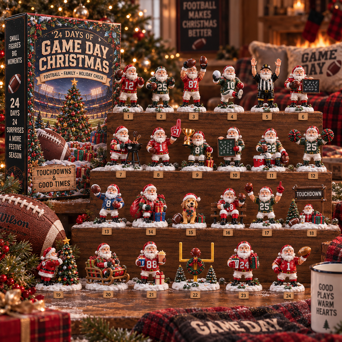 🏈🎄 24 Days of Game Day Christmas – Football Holiday Collection