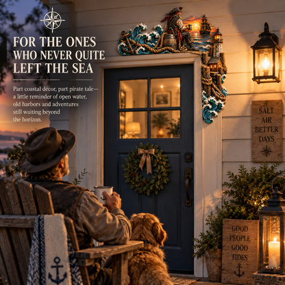 🏴‍☠️ Pirate’s Last Watch – Coastal Doorway Corner Decor