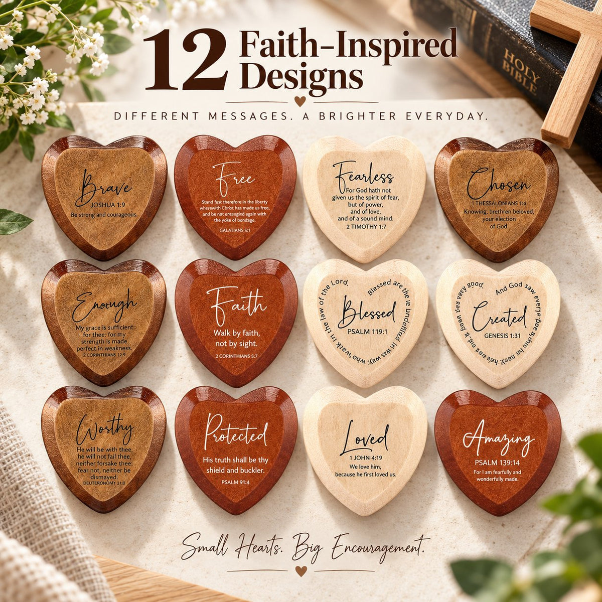 ⏳Last Day 50% OFF ✝️ Christian Pocket Heart Gift Set(Set of 12)