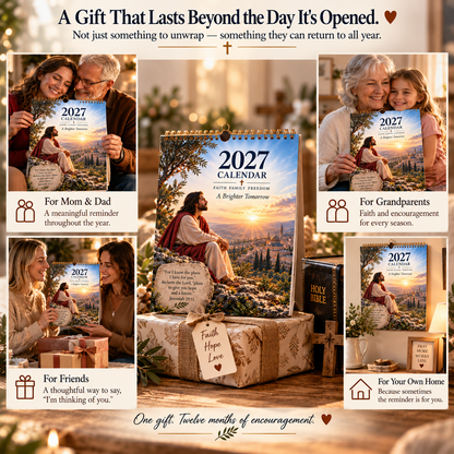 2027 His Light Through Every Season — Christian Inspirational Calendar