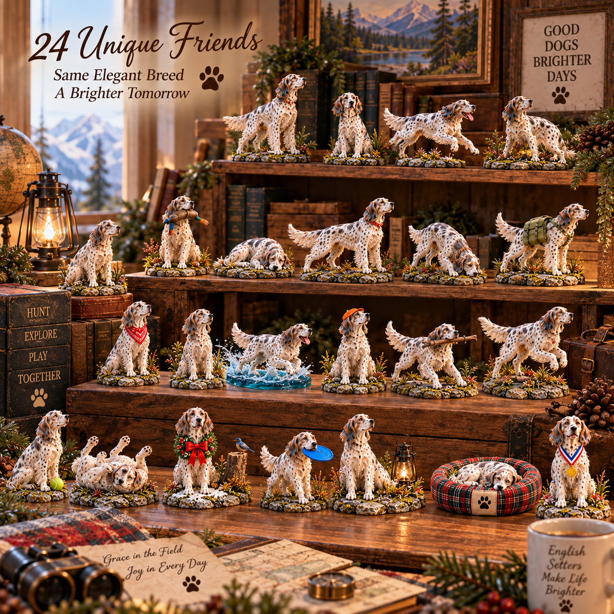24 Days of English Setters — A Christmas Countdown of Grace, Adventure & Companionship