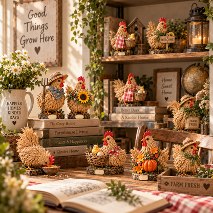🐓 24 Days of Straw Chickens — Build Your Little Farmhouse Flock
