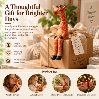 🦒 The Sitting Giraffe – Playful Shelf Décor