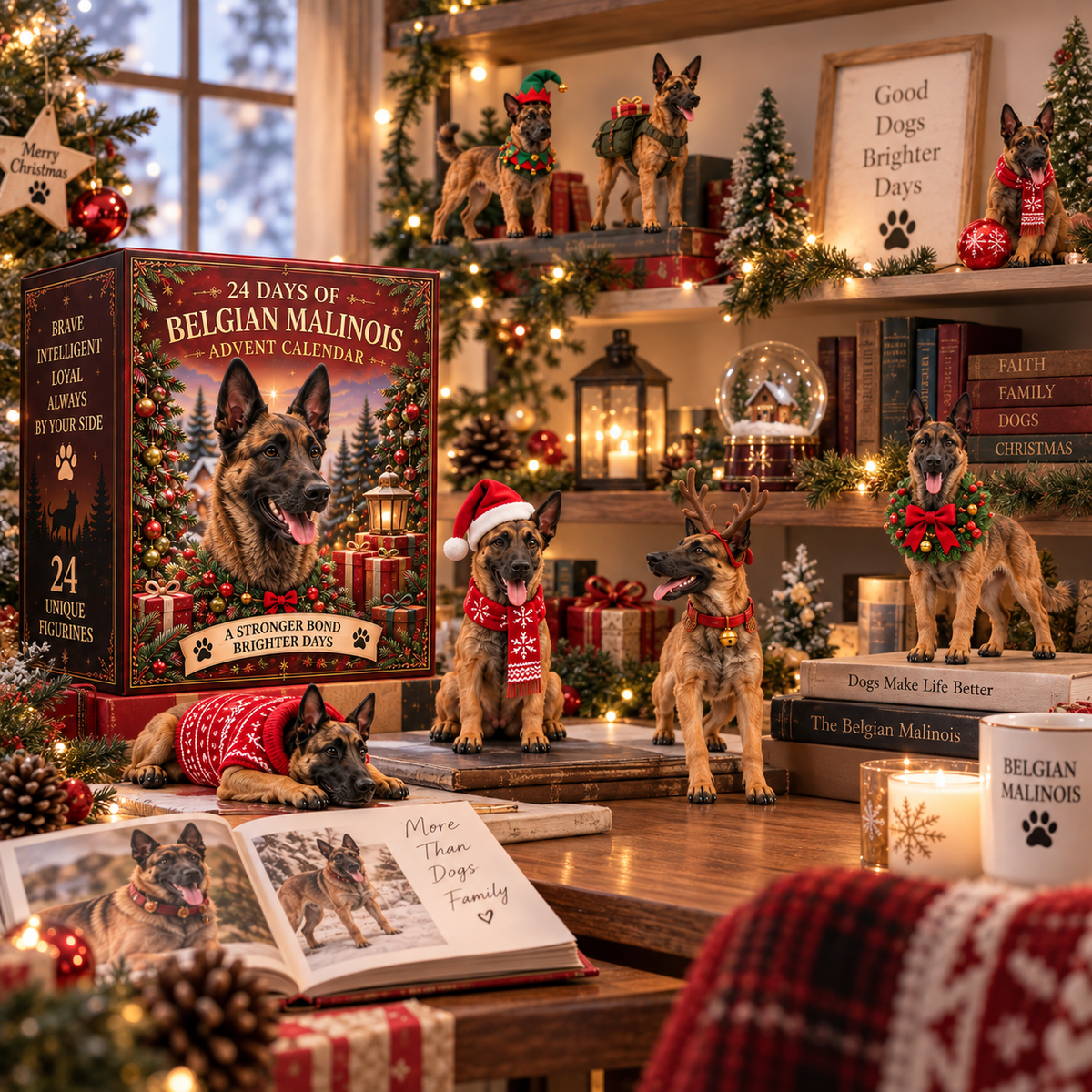 24 Days of Belgian Malinois Joy — 24 Unique Collectible Figurines