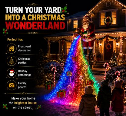🎅 Santa’s Magical Sweet Treat | Solar Powered Flowing LED Christmas Garden Decoration