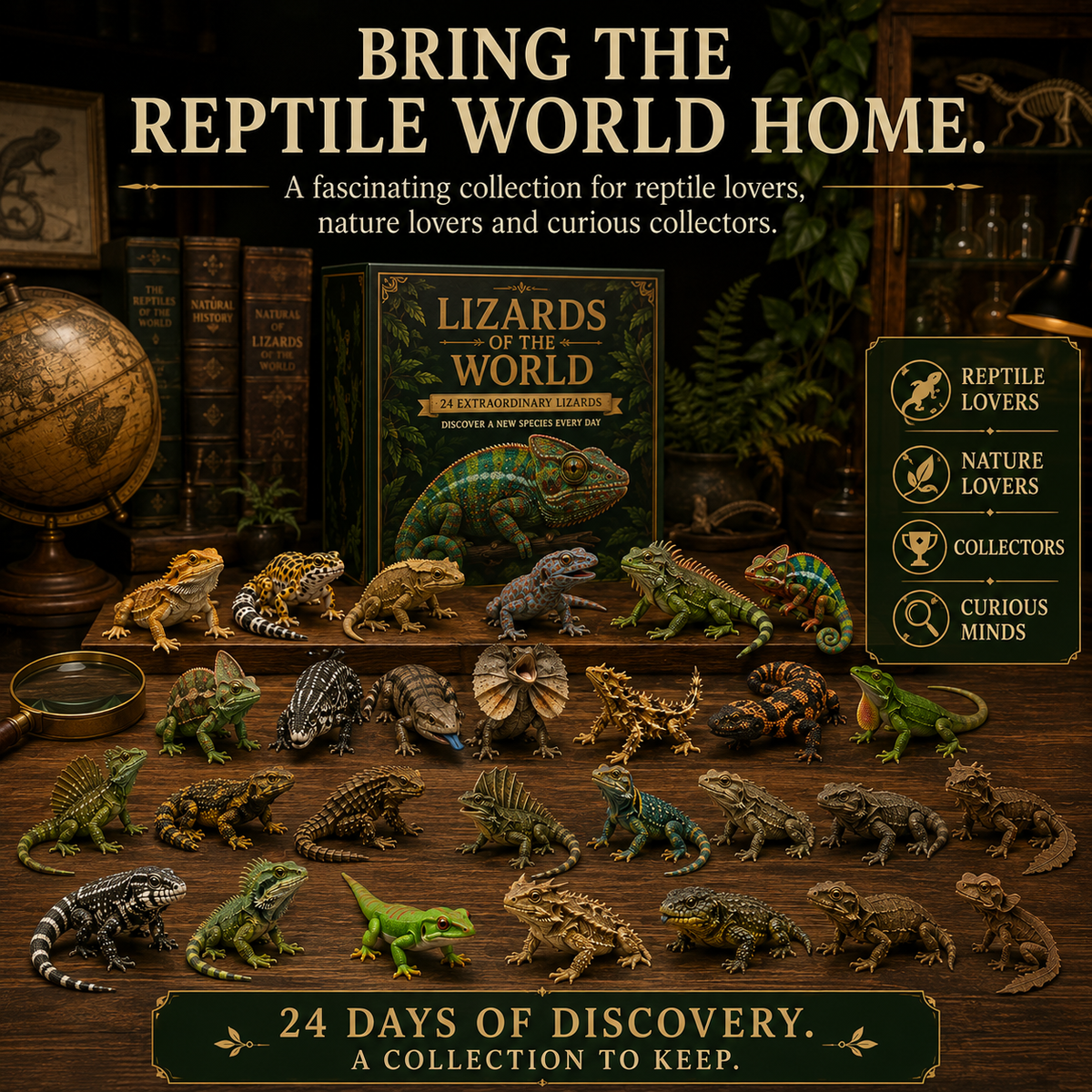 24 Lizards. 24 Discoveries. One Extraordinary Collection. 🦎🌎