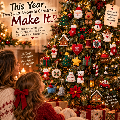🎄 24 Days of Handmade Christmas — Felt Ornament Sewing Kit