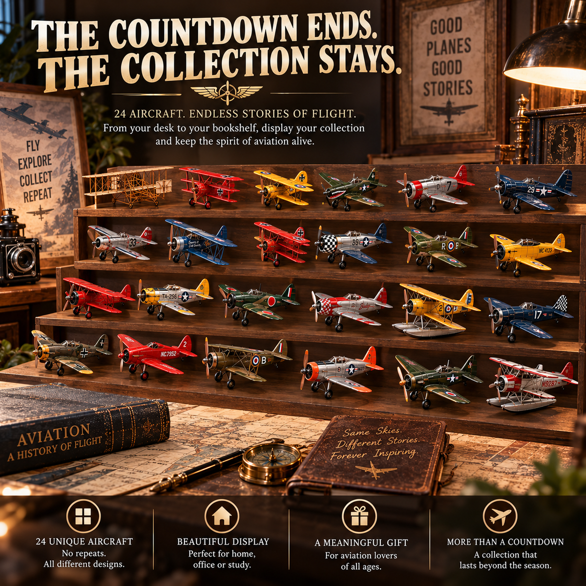 24 Days of Vintage Airplanes — A Journey Through Aviation History ✈️