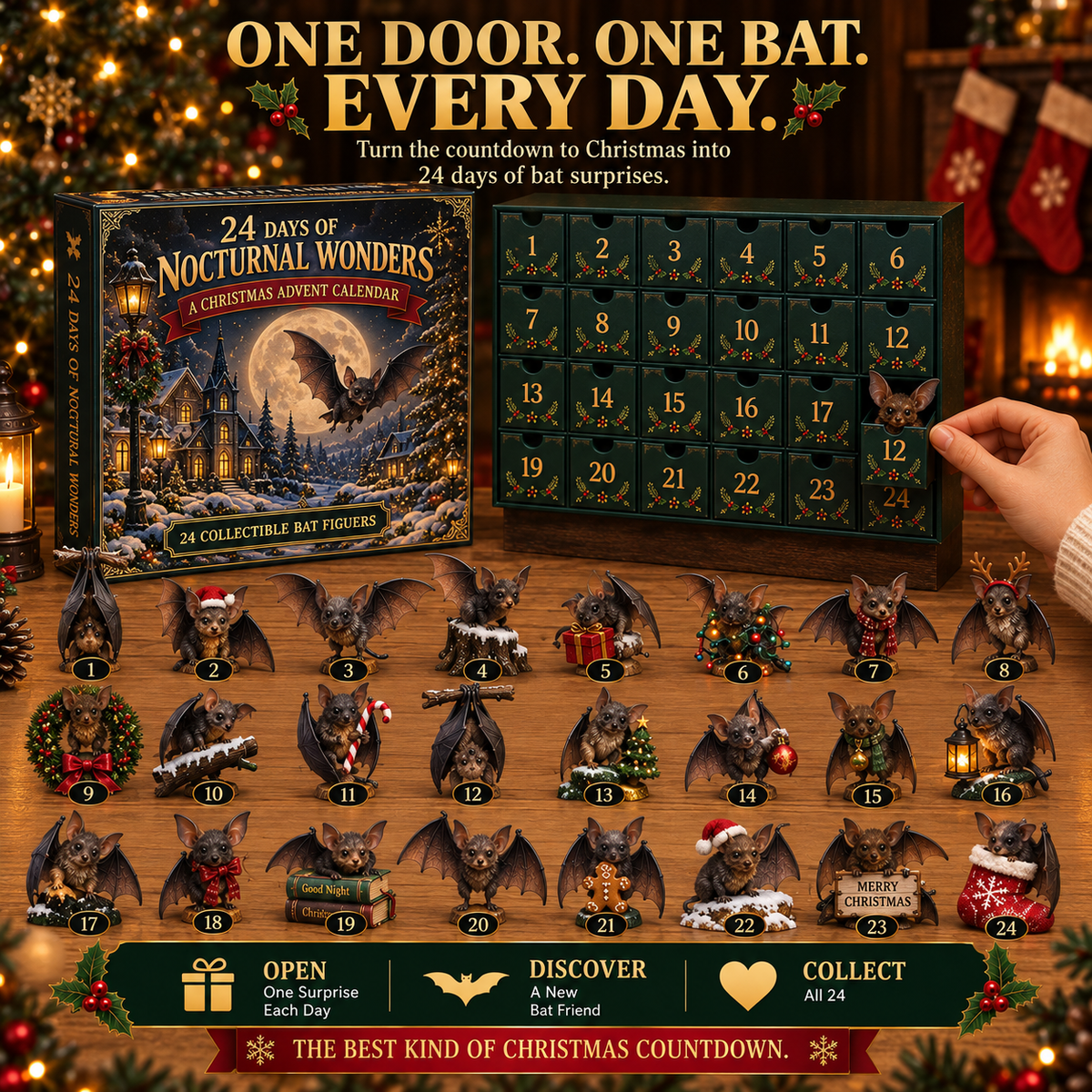 🦇 24 Nights of Nocturnal Wonders – A Christmas Collection for Bat Lovers