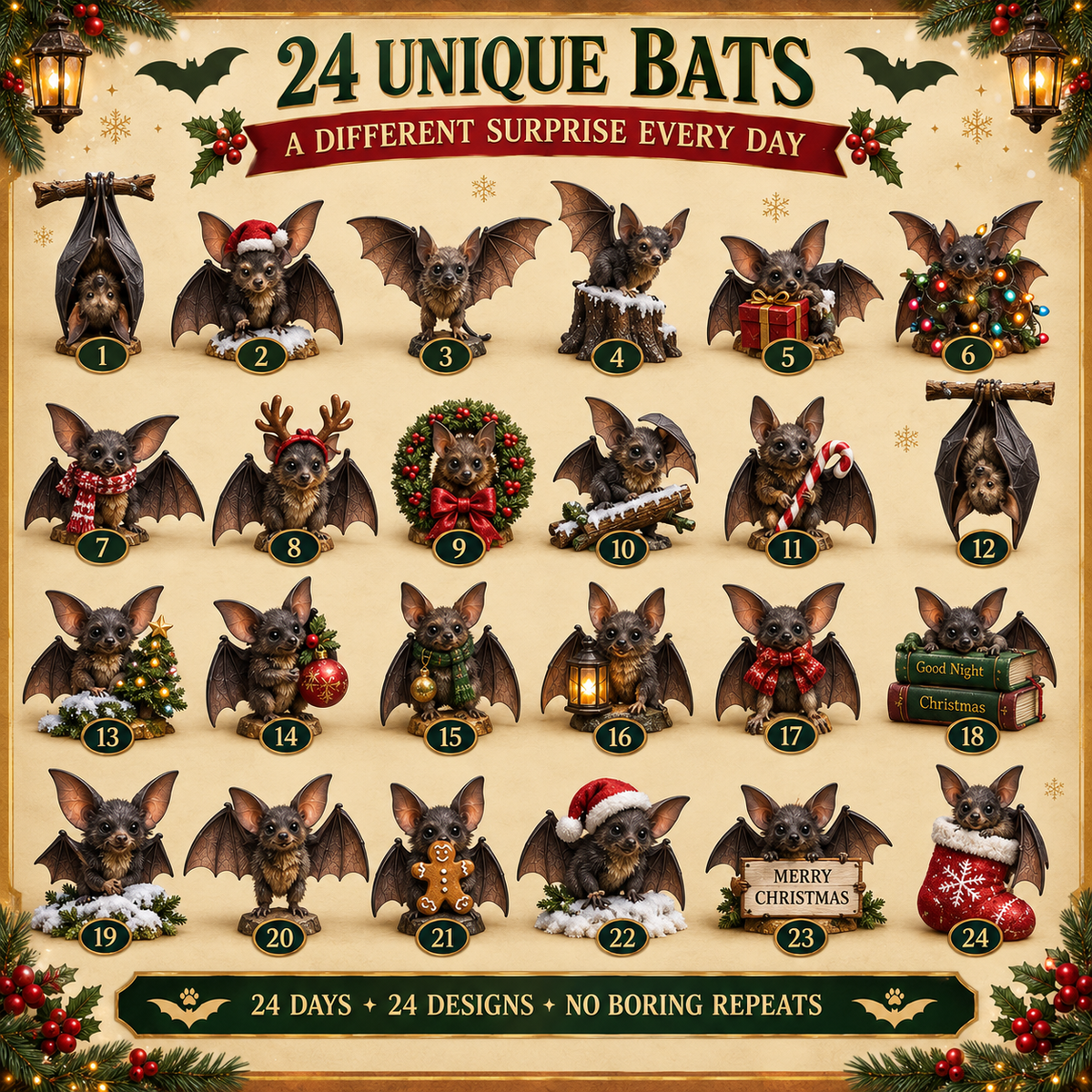 🦇 24 Nights of Nocturnal Wonders – A Christmas Collection for Bat Lovers