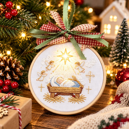 🎁LAST DAY 49% OFF-🎄Complete Christmas Embroidery Ornament DIY Kit
