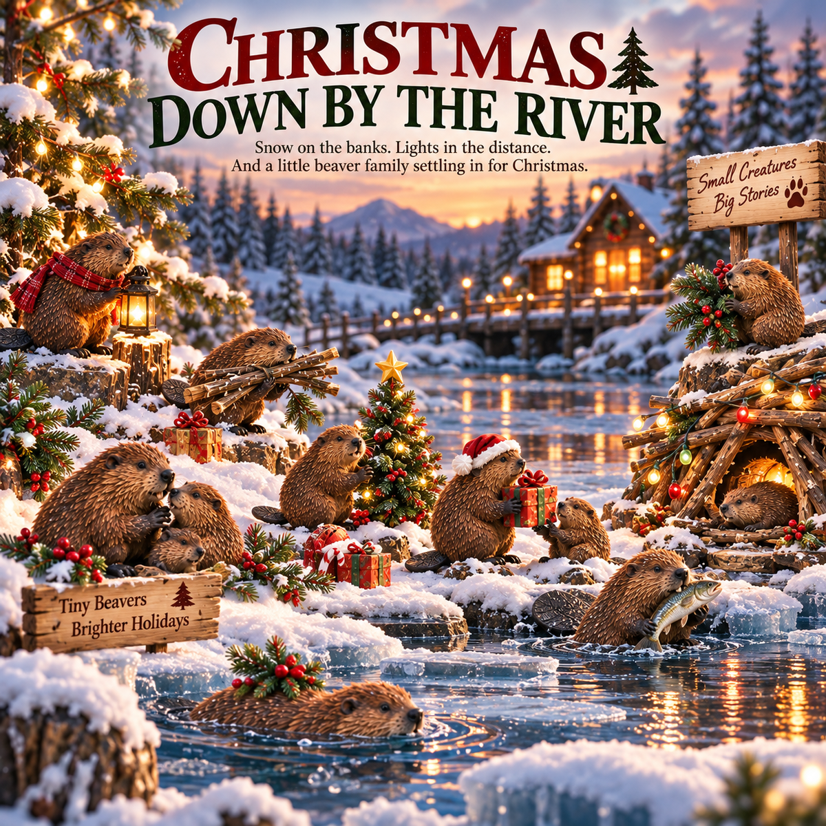 🎄 24 Days of Beavers – Christmas Down by the River