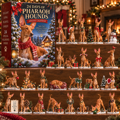 🐾24 Days of Pharaoh Hound Joy — Those Ears. That Look. 24 Little Personalities.