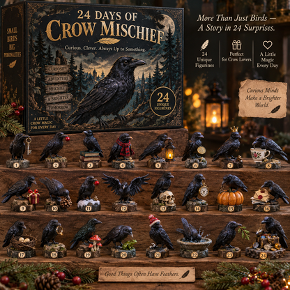 24 Days of Crow Mischief — 24 Clever Little Troublemakers 🖤