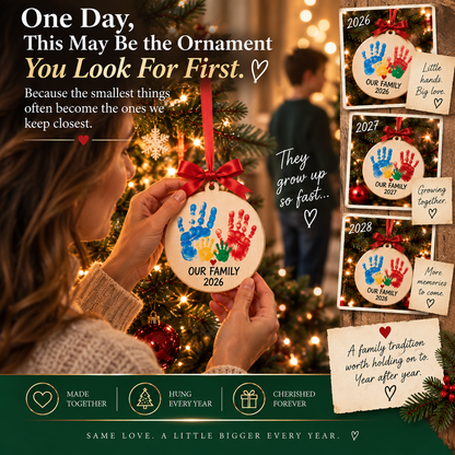 🎄 Family Handprint Christmas Keepsake Kit
