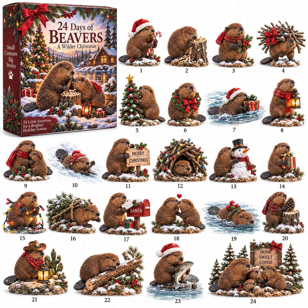 🎄 24 Days of Beavers – Christmas Down by the River