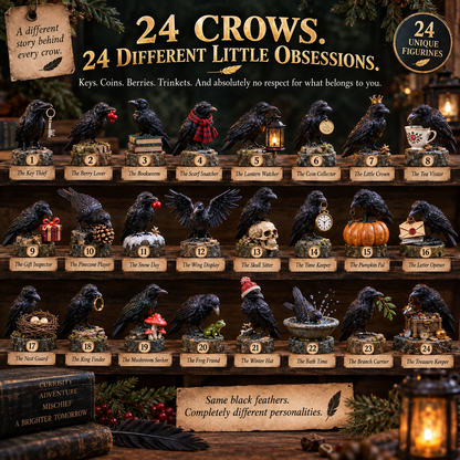 24 Days of Crow Mischief — 24 Clever Little Troublemakers 🖤