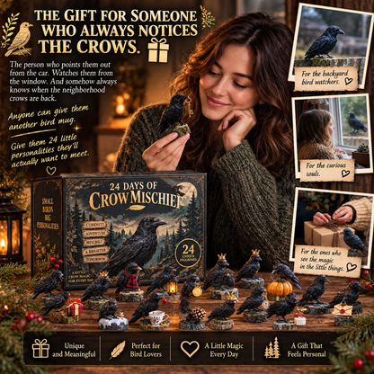 24 Days of Crow Mischief — 24 Clever Little Troublemakers 🖤