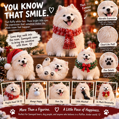 24 Days of Samoyed Smiles — A Different Fluffy Christmas Moment Every Day 🎄