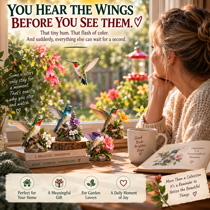 24 Days of Hummingbird Wonder — A Different Tiny Visitor Every Day 🌺