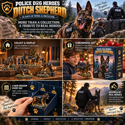 🐾 24 Days of Police Dog Heroes — Bloodhound & Dutch Shepherd Mission Collection