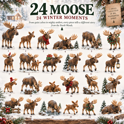 🌲24 Days of Moose – 24-Piece North Woods Christmas Collection