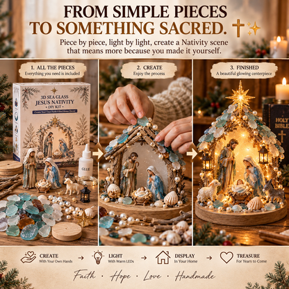 The Christmas Story, Made by You — 3D Lighted Nativity DIY Keepsake ✝️✨