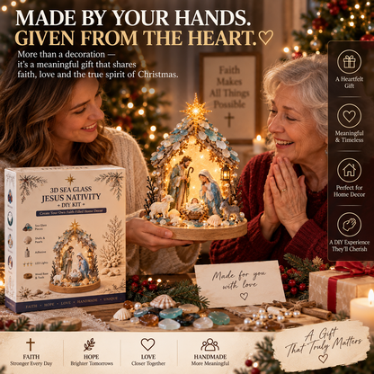 The Christmas Story, Made by You — 3D Lighted Nativity DIY Keepsake ✝️✨