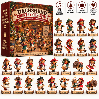 🐾🎻 Dachshund Holiday Orchestra – 24 Little Musicians