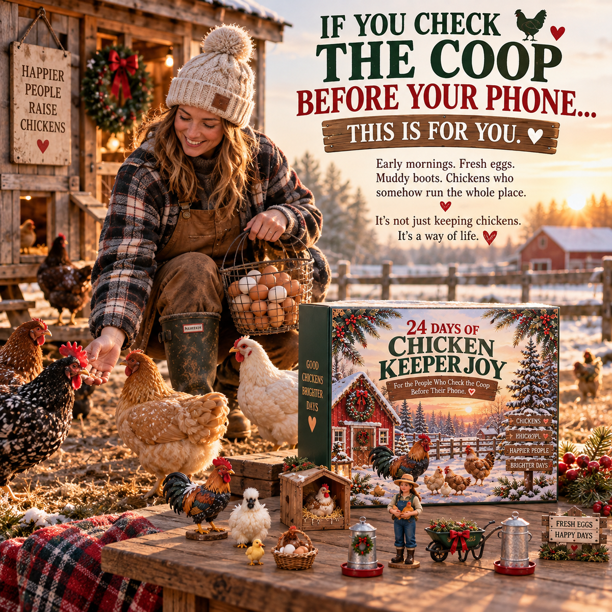 🐓 24 Days of Chicken Keeper Joy — 24 Little Moments From Life Around the Coop