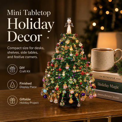 🔥HOT SALE 49% OFF🎄✨DIY Beaded Christmas Tree Kit – 🎅Create Your Own Sparkling Holiday Decoration