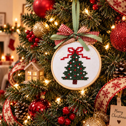 🎁LAST DAY 49% OFF-🎄Complete Christmas Embroidery Ornament DIY Kit
