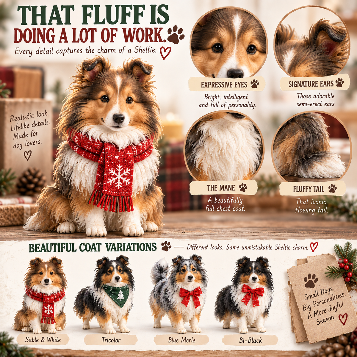 24 Days of Sheltie Joy — 24 Fluffy Personalities, One Loyal Little Pack 🐾❤️