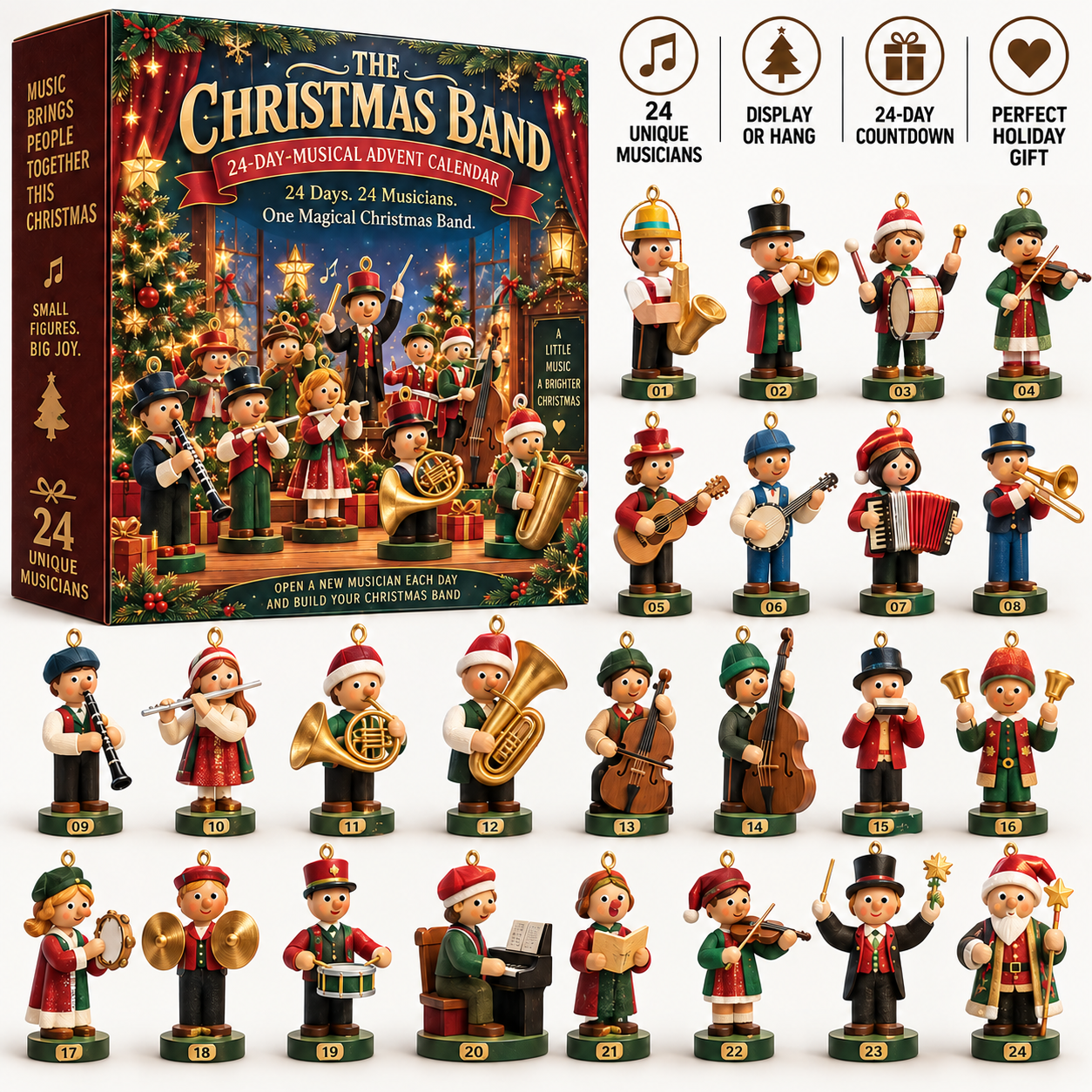 24 Days Christmas Band Advent Calendar
